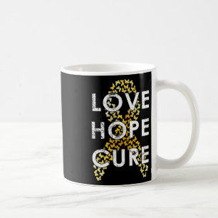 Childhood Cancer Awareness Love Hope Cure T Coffee Mug