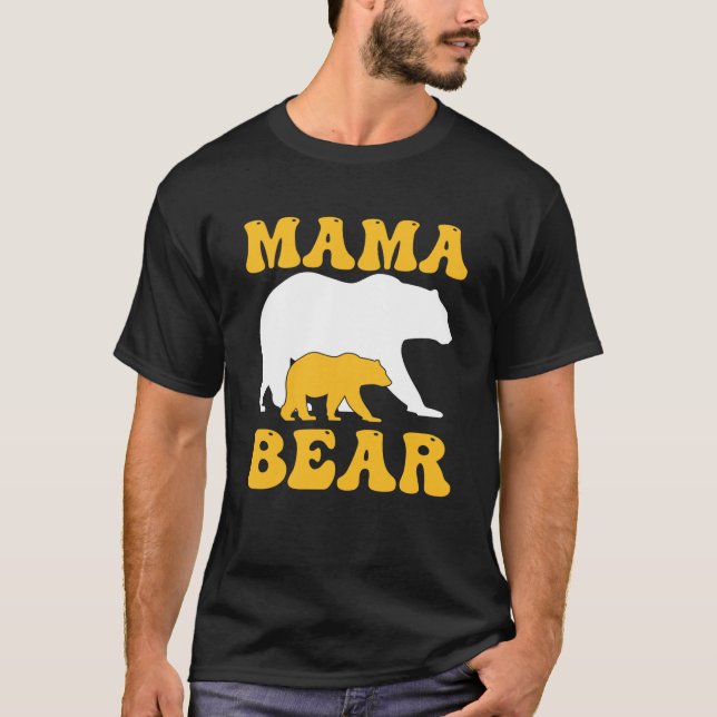 Childhood Cancer Awareness Mama Bear Sweatshirt T-Shirt (Front)