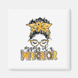 Childhood Cancer Awareness Mama Of A Warrior Messy Magnet
