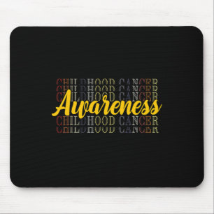 Childhood Cancer Awareness Mary Strong Gold Ribbon Mouse Pad