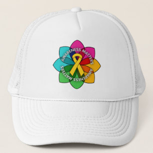 Childhood Cancer Awareness Matters Petals Trucker Hat