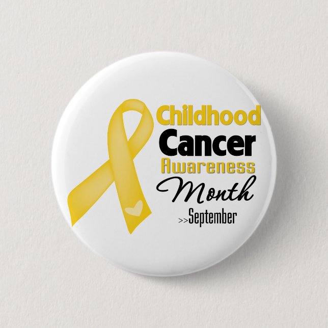 Childhood Cancer Awareness Month 6 Cm Round Badge (Front)
