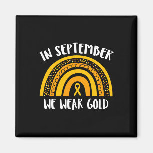 Childhood Cancer Awareness Month In September We W Magnet