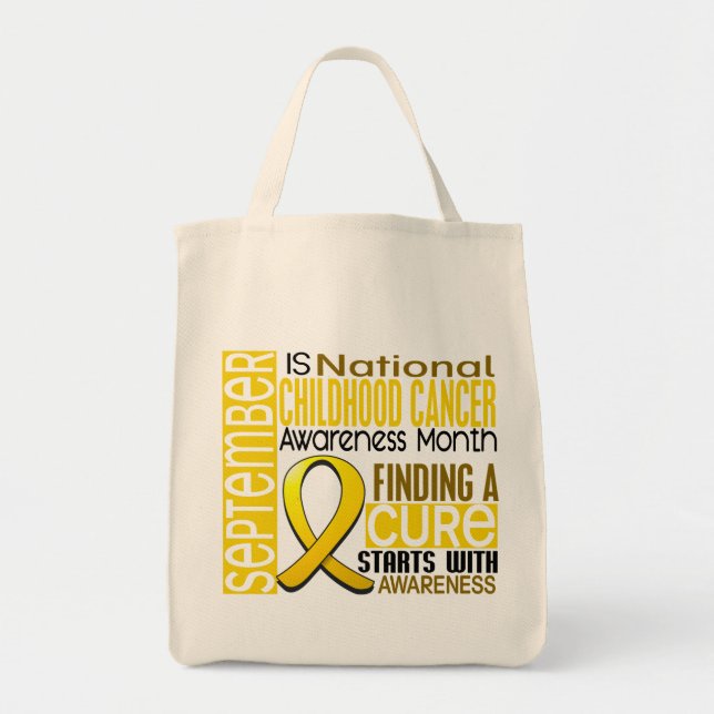 Childhood Cancer Awareness Month Ribbon I2 1.5 Tote Bag (Front)