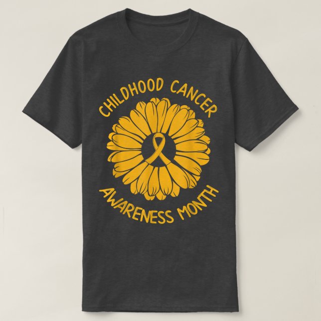 Childhood Cancer Awareness Month Warrior Fighter S T-Shirt (Design Front)