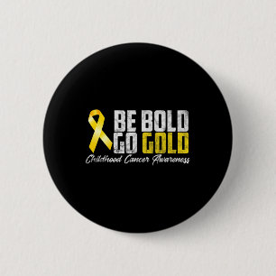Childhood Cancer Awareness Month Yellow Ribbon Be 6 Cm Round Badge