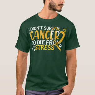 Childhood Cancer Awareness Motivation Yellow Ribbo T-Shirt
