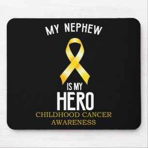 Childhood cancer awareness My Nephew is my hero au Mouse Pad