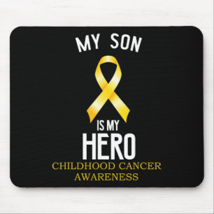 Childhood cancer awareness My Son is my hero  Mouse Pad
