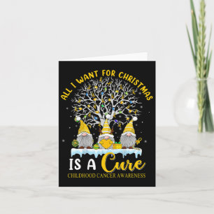 Childhood Cancer Awareness Ornament Christmas Tree Card