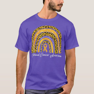 Childhood Cancer Awareness Rainbow Leopard 769 T-Shirt