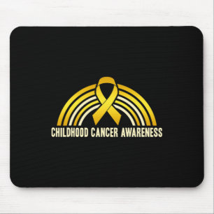 Childhood Cancer Awareness Rainbow Mouse Pad