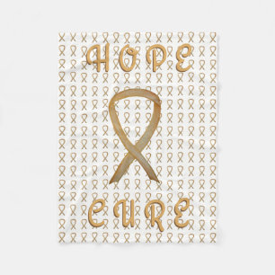 Childhood Cancer Awareness Ribbon Angel Blanket