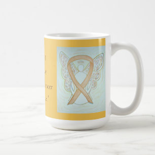 Childhood Cancer Awareness Ribbon Angel Custom Mug