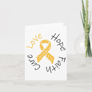 Childhood Cancer Awareness Ribbon Card