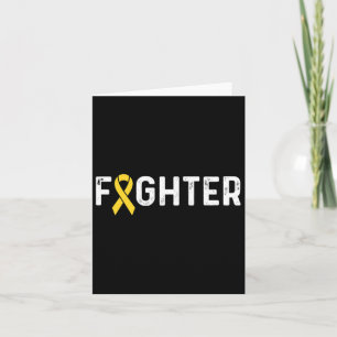 Childhood Cancer Awareness Ribbon Fighter Card