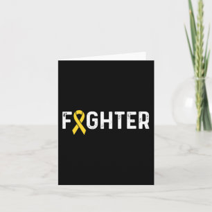 Childhood Cancer Awareness Ribbon Fighter Card