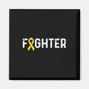 Childhood Cancer Awareness Ribbon Fighter Magnet
