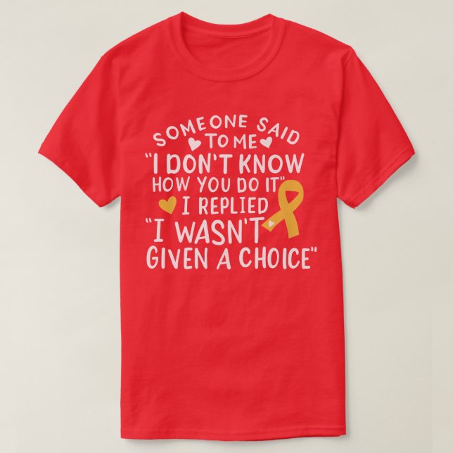 Childhood Cancer Awareness Ribbon Fighter Motivati T-Shirt (Design Front)