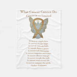 Childhood Cancer Awareness Ribbon Fleece Blanket