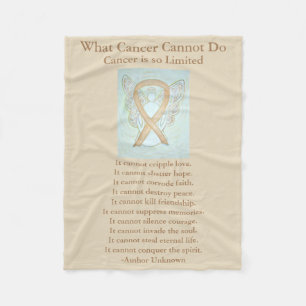 Childhood Cancer Awareness Ribbon Fleece Blankets