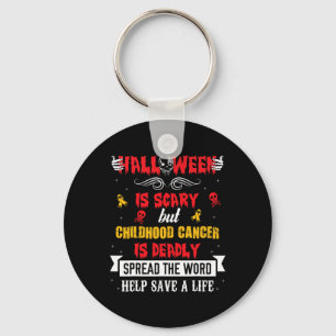 Childhood Cancer Awareness Ribbon s2 Key Ring