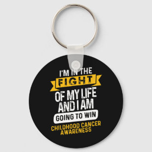 Childhood Cancer Awareness Ribbon s3 Key Ring