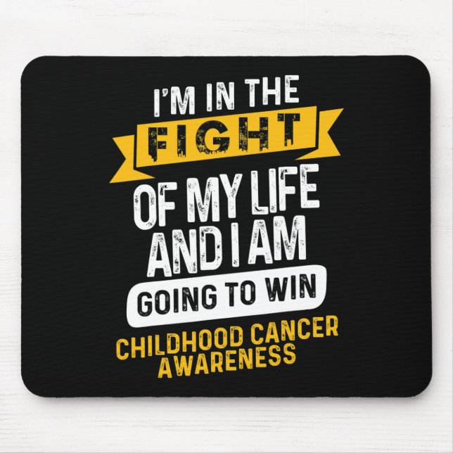 Childhood Cancer Awareness Ribbon s3 Mouse Pad (Front)