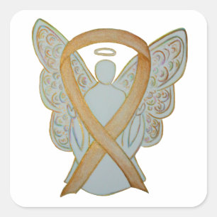 Childhood Cancer Awareness Ribbon Sticker Decals