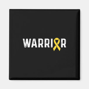 Childhood Cancer Awareness Ribbon Warrior Magnet