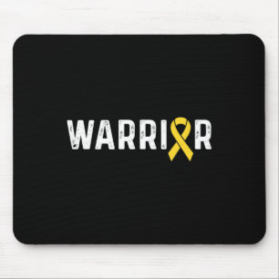 Childhood Cancer Awareness Ribbon Warrior Mouse Pad