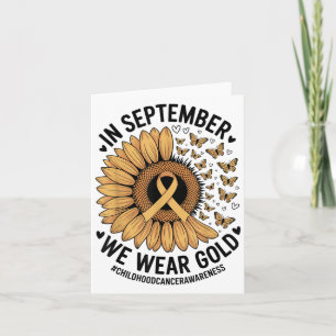 Childhood Cancer Awareness Ribbon With Butterflie Card
