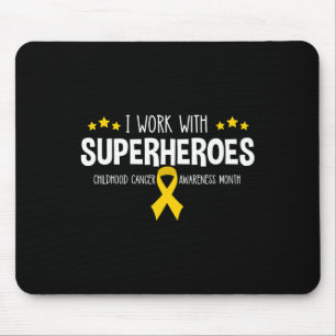 Childhood Cancer Awareness RN Nurse Paediatrics O Mouse Pad