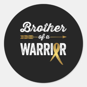 Childhood Cancer Awareness S1 Classic Round Sticker