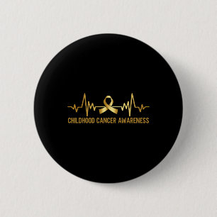childhood cancer awareness september cancer  6 cm round badge