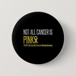Childhood Cancer Awareness September Yellow Ribbon 6 Cm Round Badge