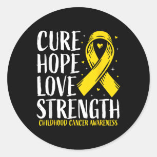 Childhood Cancer Awareness Shirt 2024 Childhood Ca Classic Round Sticker
