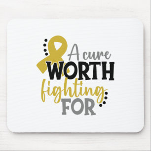 Childhood Cancer Awareness Shirt A Cure Worth Figh Mouse Pad