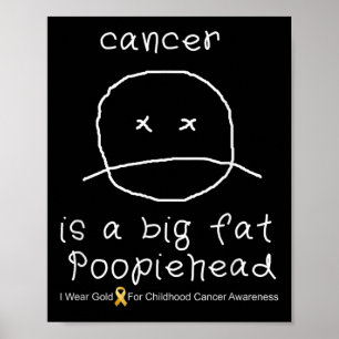 Childhood Cancer Awareness Shirt _ Fighters + Surv Poster