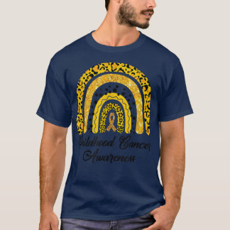 Childhood Cancer Awareness shirt Rainbow Leopard R