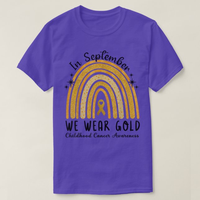 Childhood Cancer Awareness Shirts In September We  (Design Front)