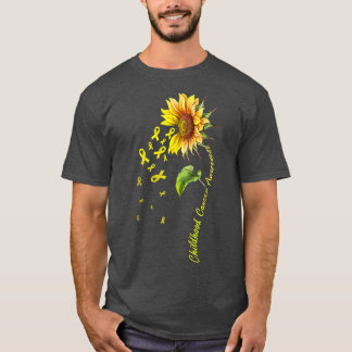 Childhood Cancer Awareness Sunflower 920 T-Shirt