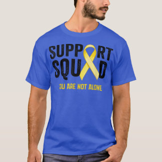 Childhood Cancer Awareness Support Squad Gold Ribb T-Shirt