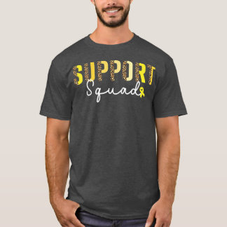Childhood Cancer Awareness Support Squad Leopard K T-Shirt