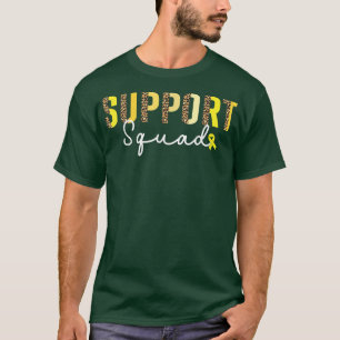 Childhood Cancer Awareness Support Squad Leopard K T-Shirt