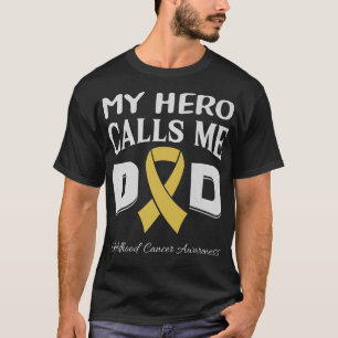 Childhood Cancer Awareness Survivor Ribbon Men Dad T-Shirt
