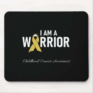 Childhood Cancer Awareness Survivor Ribbon Men Wom Mouse Pad