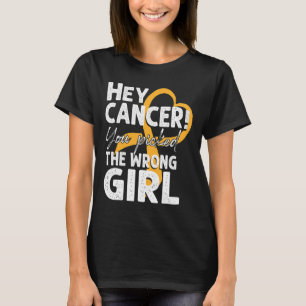 Childhood Cancer Awareness Survivor Wrong Kid Gir T-Shirt