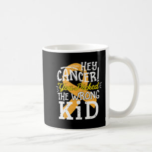 Childhood Cancer Awareness Survivor Wrong Kid Sup Coffee Mug