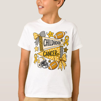 Childhood Cancer Awareness T-Shirt, Gold Ribbon T-Shirt